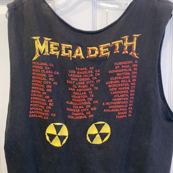 MEGADETH VINTAGE original Soft Tour Tee Oversized - Picture 4 of 5